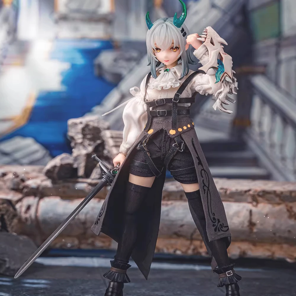 ในสต็อก 1/12 Hasuki Pa008 Pocket Art 8 Rose Knight Gloria Movable Eyes เปลี่ยนใบหน้าชุดหญิง Action Figure ของเล่นของขวัญ