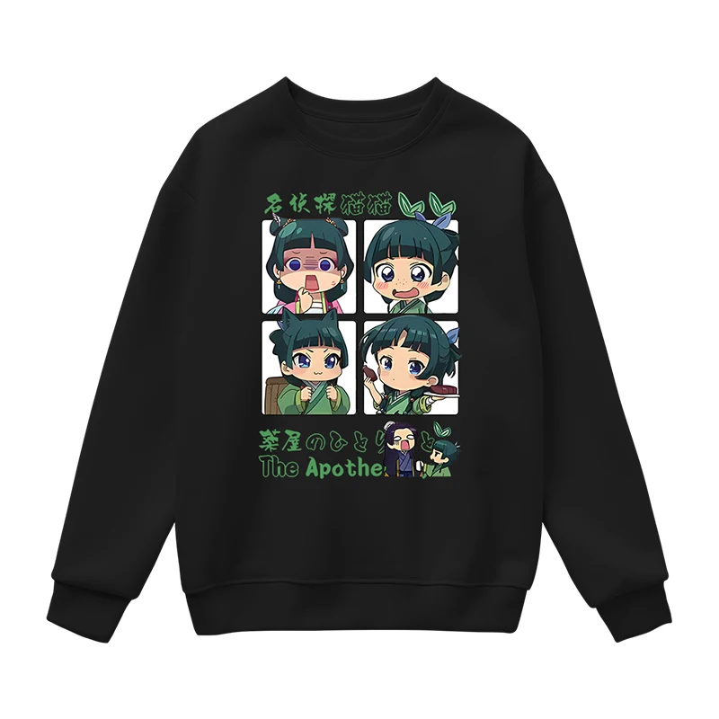 Anime The Apothecary Diaries Maomao Graphic Hoodie Women Men O-neck Crewneck Sweatshirt Casual Tracksuit Cosplay Tops