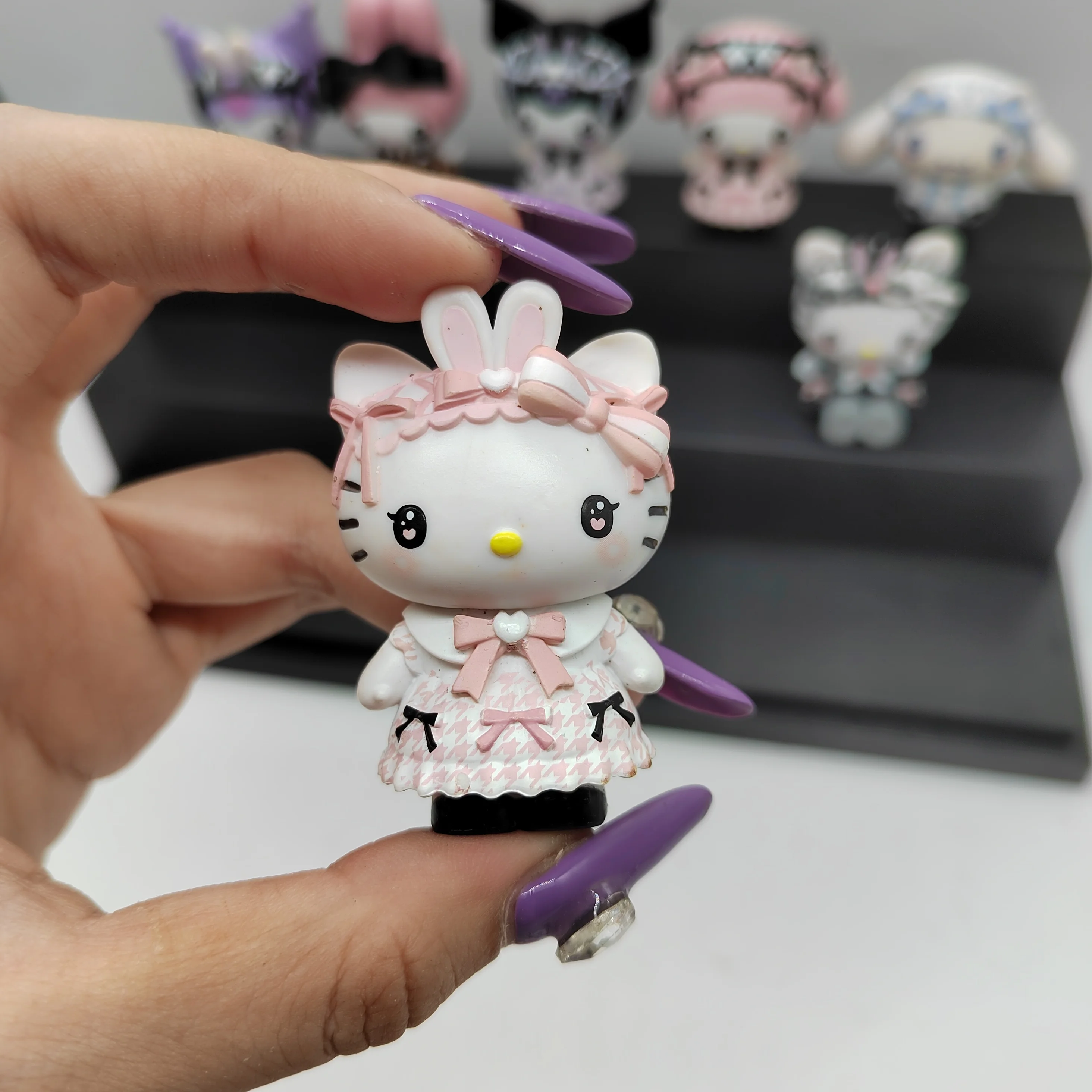 متوفر في المخزون بيبي سانريو الياباني الأصلي للبيع، حلي كيتي كورومي بدون صندوق شحن بالجملة