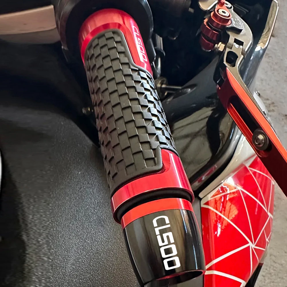 7/8 "22 مللي متر دراجة نارية اكسسوارات CNC الألومنيوم المقود القبضات المنزلق غطاء التوصيل اليد بار نهاية لهوندا CL500 CL 500 2024 2024 2025