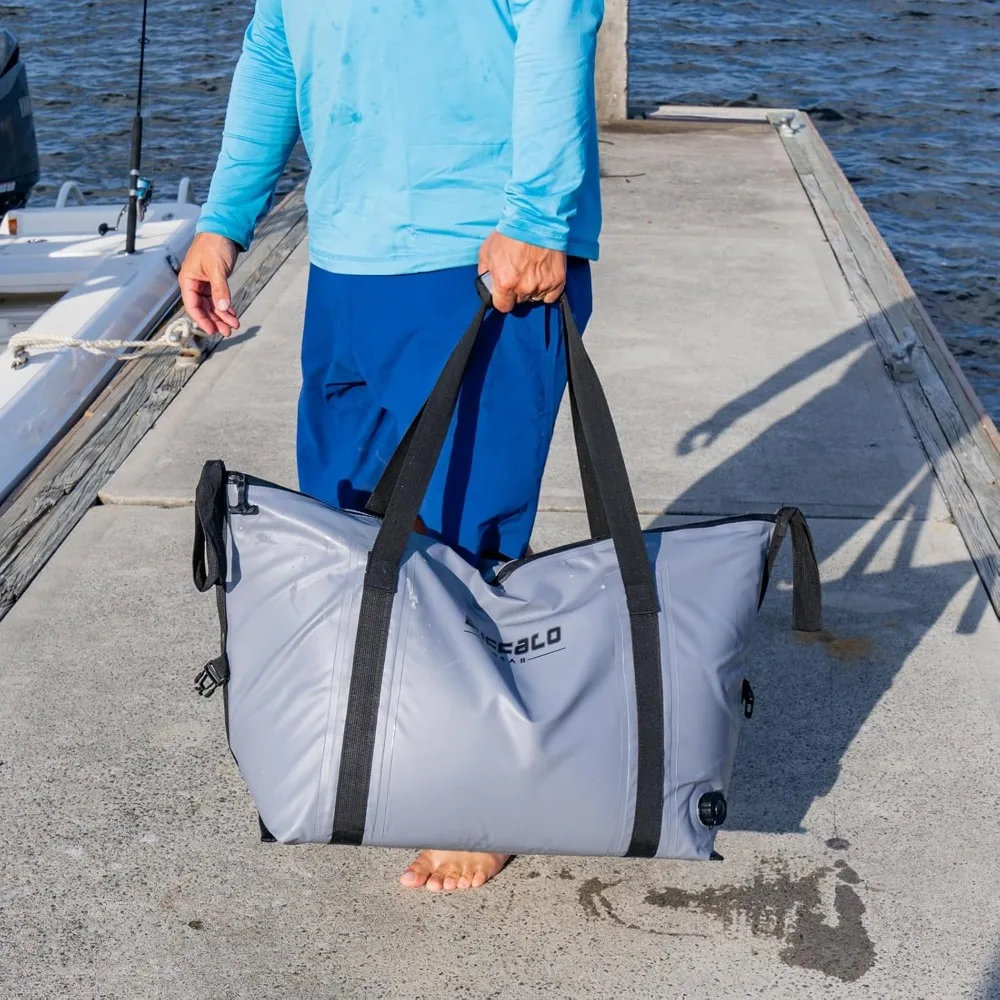 

27.5QT 58QT Waterproof Flat Bottom Bag, Leakproof and Fishing Kill Bag