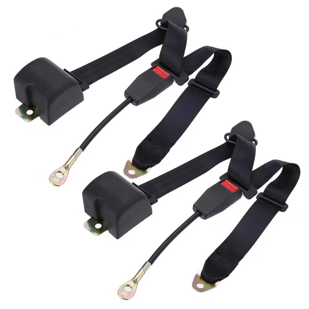 2pcs Universal Auto Car Seat Belt 3 Point Automatic Belt Safety ELR Belt Car Seat Belt Clip Extender