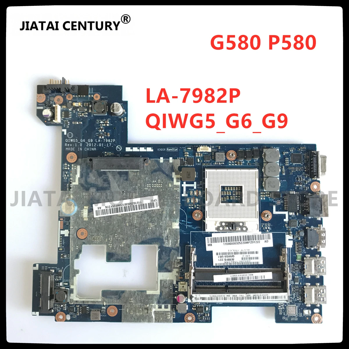 FOR LENOVO G580 P580 NOTEBOOK MAINBOARD QIWG5_G6_G9 LA-7982P LAPTOP MOTHERBOARD FIT  High Quality tested 100% work