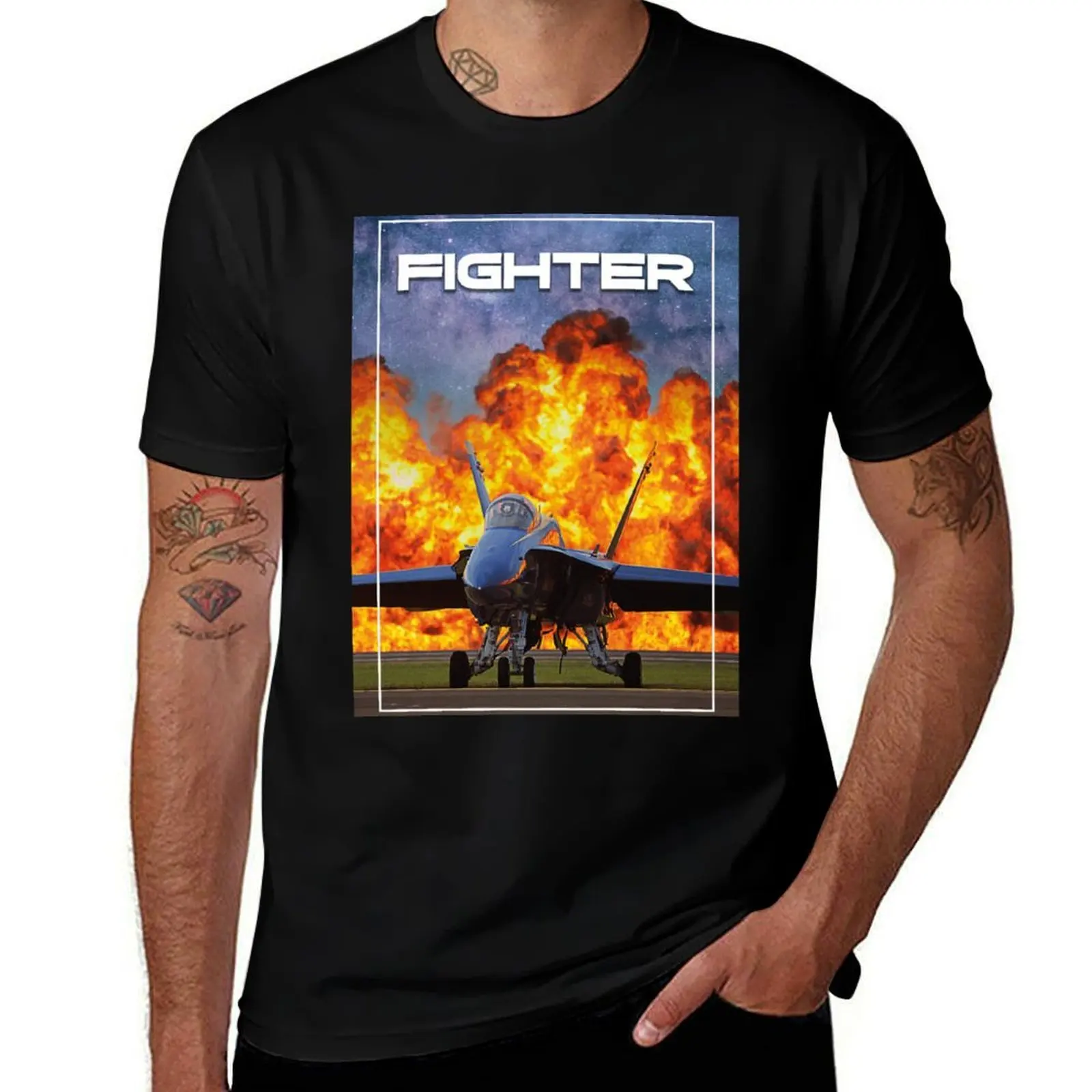 

t demonstration shirt heavy aircraft, Angels Hornet t Navy Blue man cotton F/A-18 shirts T-Shirt man flight U.S. cotton
