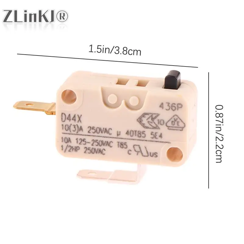 1Pc For D44X Microswitches 10A250V Terminals Replacement Microswitch for Arcade Push Button Joysitch Short Stalk