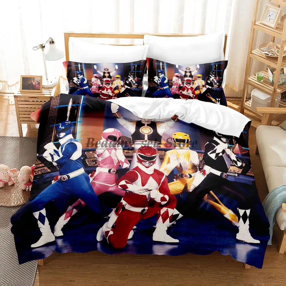 1995 mighty morphin Bedding Set Single Twin Full Queen King Size Bed Set Aldult Kid Bedroom Duvetcover Set 3D постельное бельё