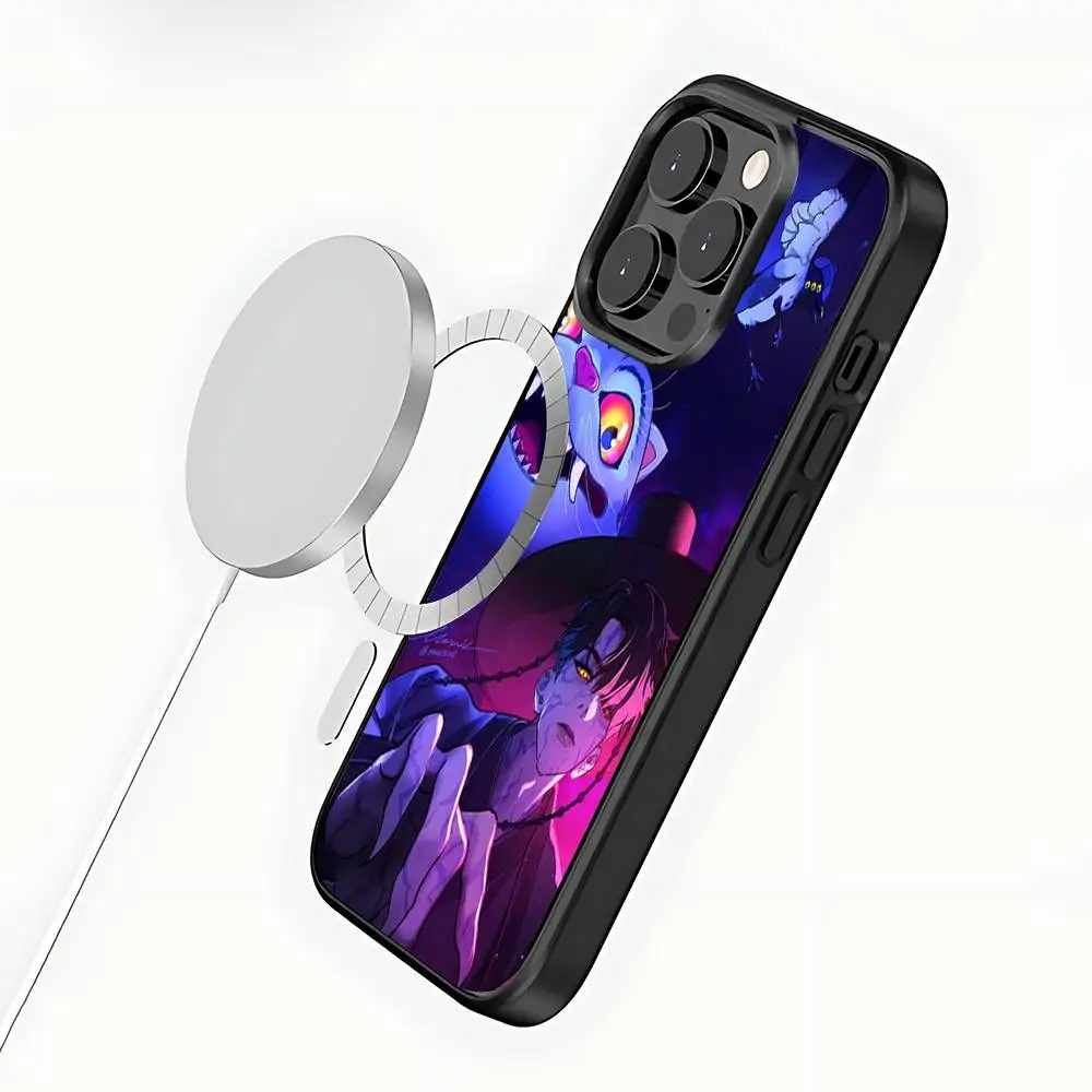 Funda de teléfono KPop d-demon h-hunters para iPhone 17,16,15,14,13,12,11,Pro,Max,Plus,Mini,SE4,E, carga inalámbrica magnética Magsafe