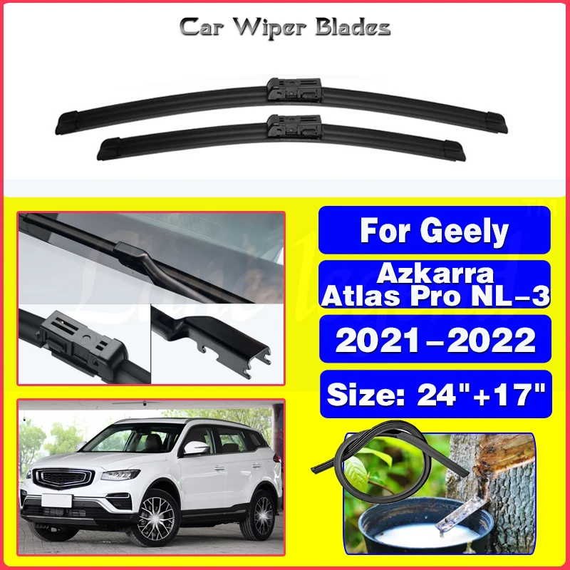 

Car Wiper Blades For Geely Azkarra 2021 2022 Atlas Pro NL-3 Front Windscreen Windshield Accessories Wiper Blade Brushes Cutter