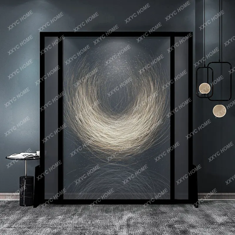 

Simple Modern Home Solid Wood Movable Abstract Blocking Hallway Subareas Screens Living Room Seat Screen Hotel home accessories