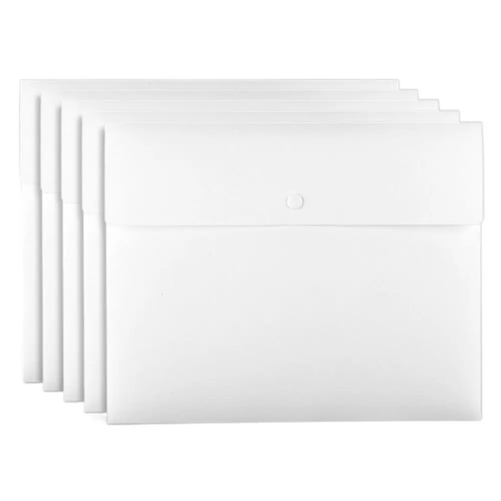 With Snap Button Closure File Folders Pouch Document Organiser Cosmetic Makeup Bags Document Folder Archive Folder Waterproof