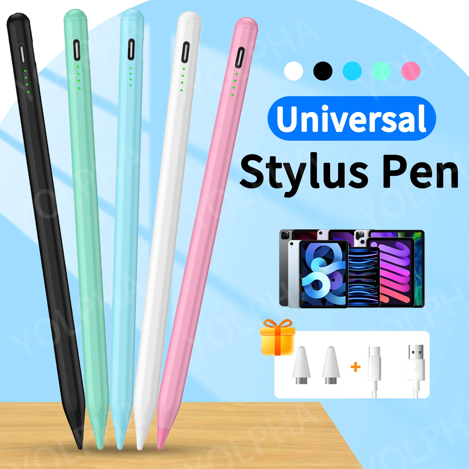 Universal Stylus Pen For iPad IOS Tablet Mobile Phone Tablet pen for iPad Apple Pencil 1 2 Touch Pen For Samsung Huawei Phone