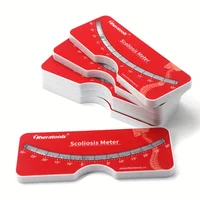 Medidor de prueba de escoliosis profesional, nivel de bola de metal, escoliómetro de columna vertebral, evaluación de escoliosis de espalda y columna vertebral en adultos o Chi