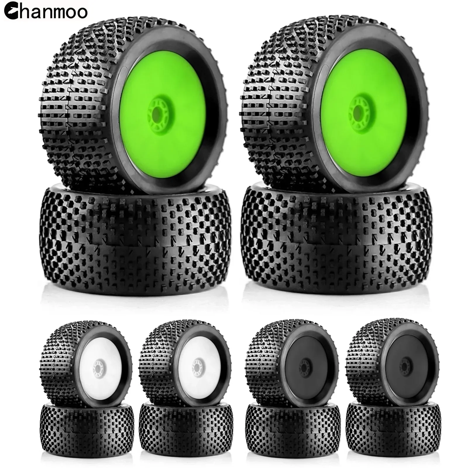 Buggy Tires 140mm Off Road Wheels 17mm Hex for 1/8 RC Racing Car ARRMA Traxxas Redcat Losi Kyosho VRX HPI WR8 HSP Hobao Parts