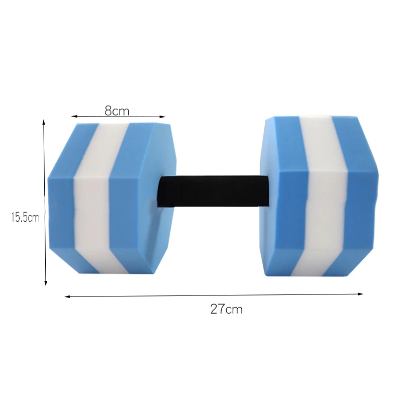 Floating Swim Gym Dumbbell Toy Water Weight Aerobics Fitness Pool Water Swimming EVA Foam Octagonal Aquatics Dumbbell