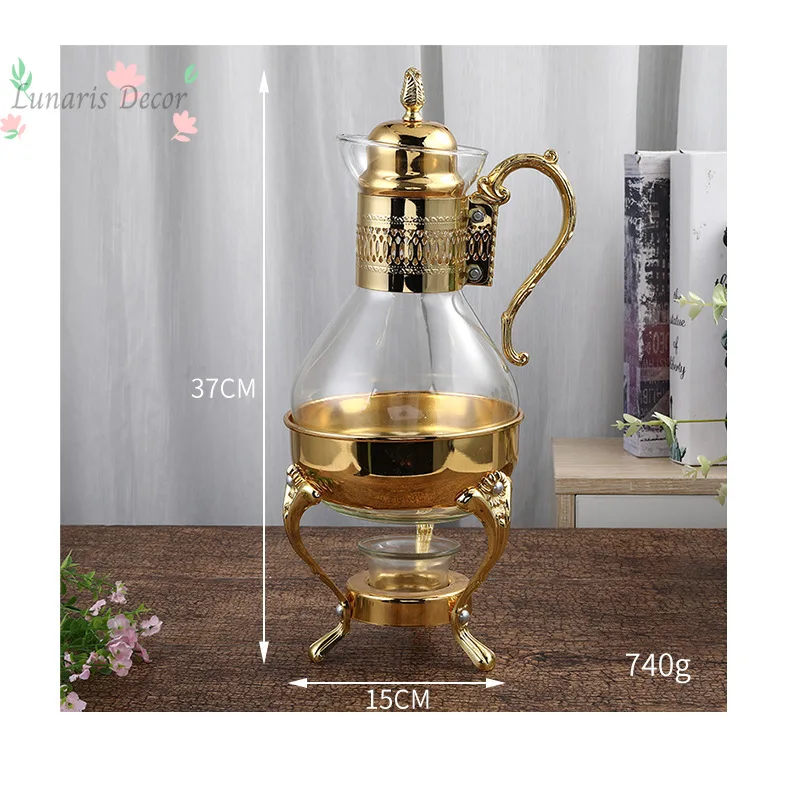 Heatable glass coffee pot, household teapot, high-end atmosphere in coffee shop