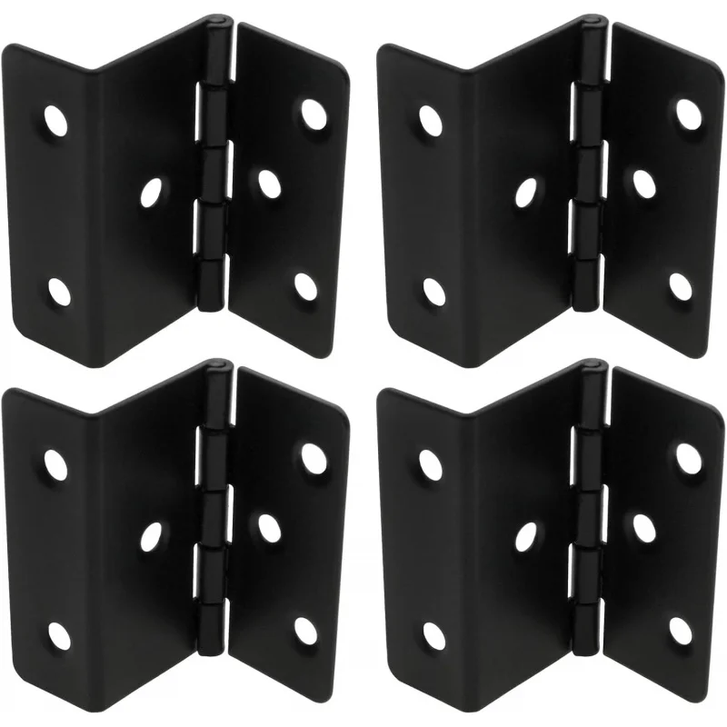 

4 PCS Three Fold Retro Hinge Chest Hinges Fold Vintage Box Hardware (with Screws)
