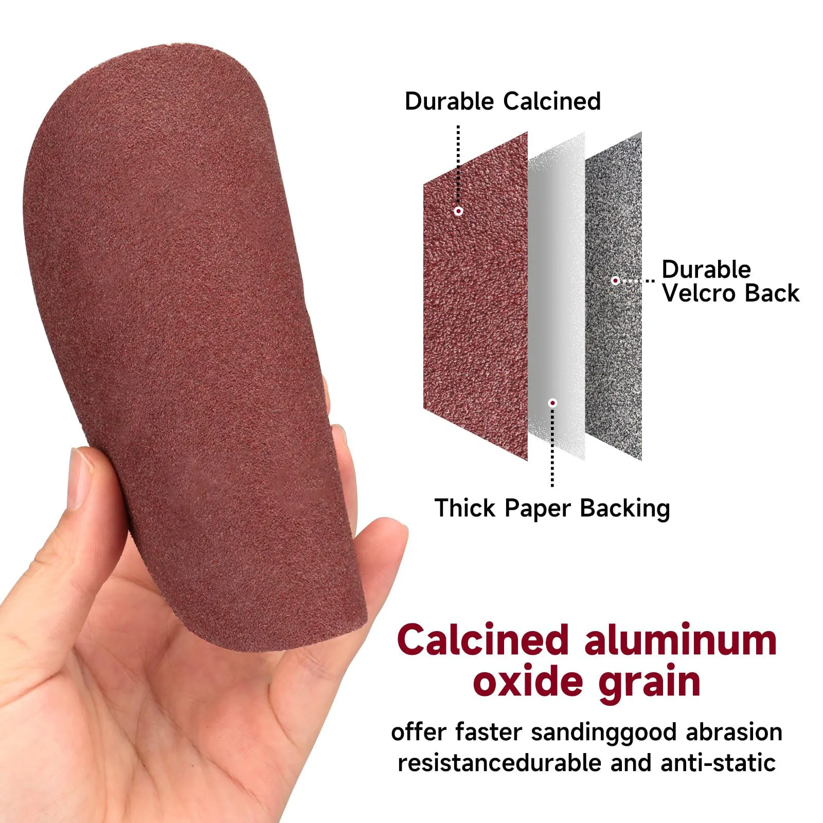 4/5/6 Inch Sanding Disc Hook and Loop Sanding Discs Orbital Plain Pad for Random Orbital Sander for Drill Grinder Rotary Tools