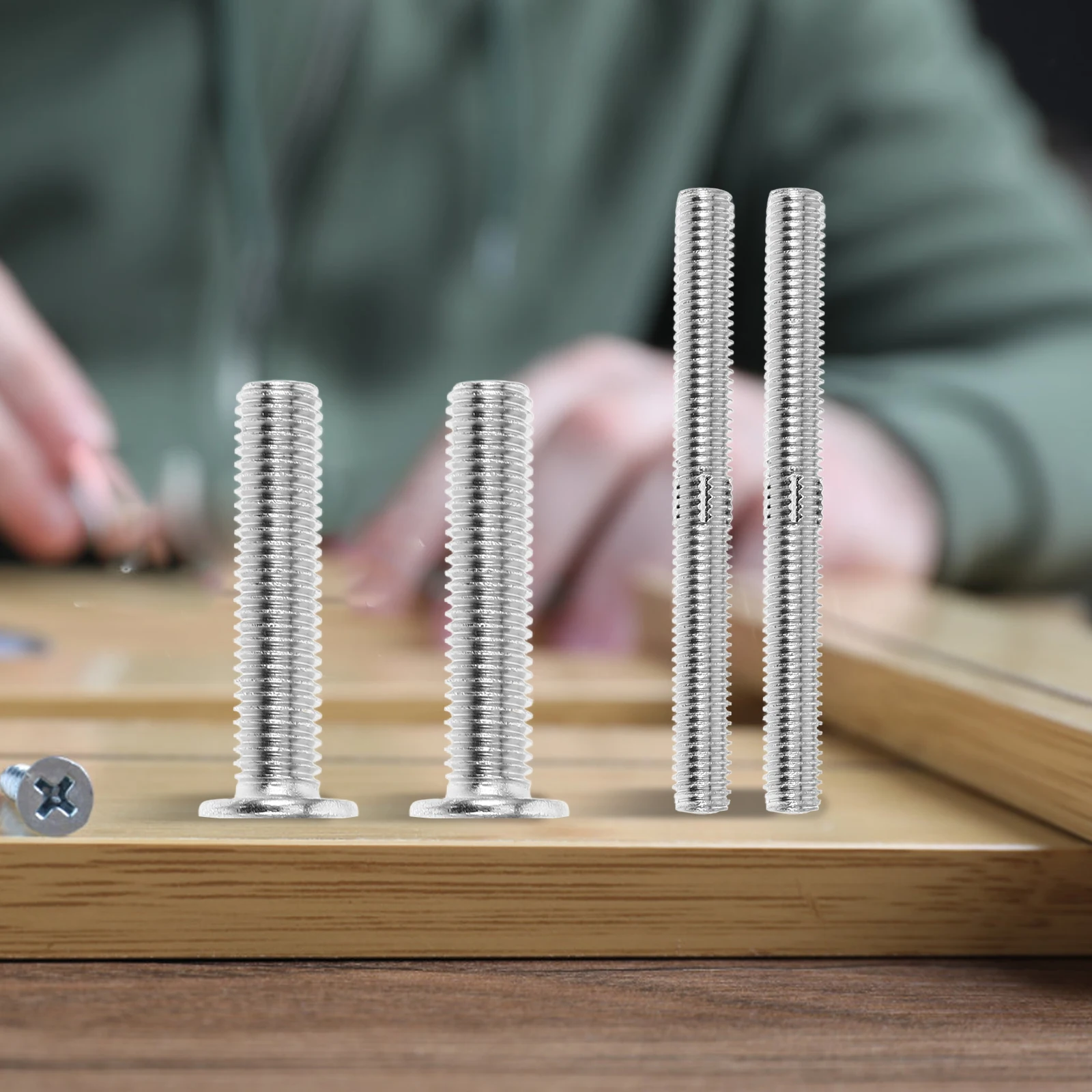 1 Set Threaded Bolt Double End Screw Bolt Wrench Scratching Post Replacement Parts Threaded Stud Fasteners