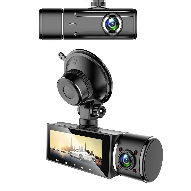 

C10 Dashcam 3.16 "Display 1080p High-Definition Seamless Loop Video Starlight Night Vision Support 256G Multi-language