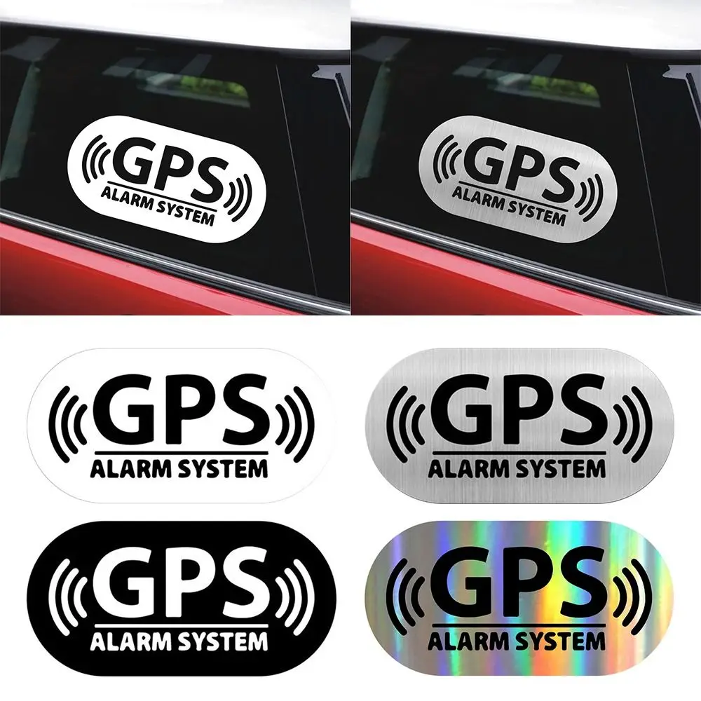 Accessories 16*8cm GPS Tracking Alarm Sticker Multicolor Vinyl Reflective Warning Sticker Motorcycle Scooter Alarm System Decal