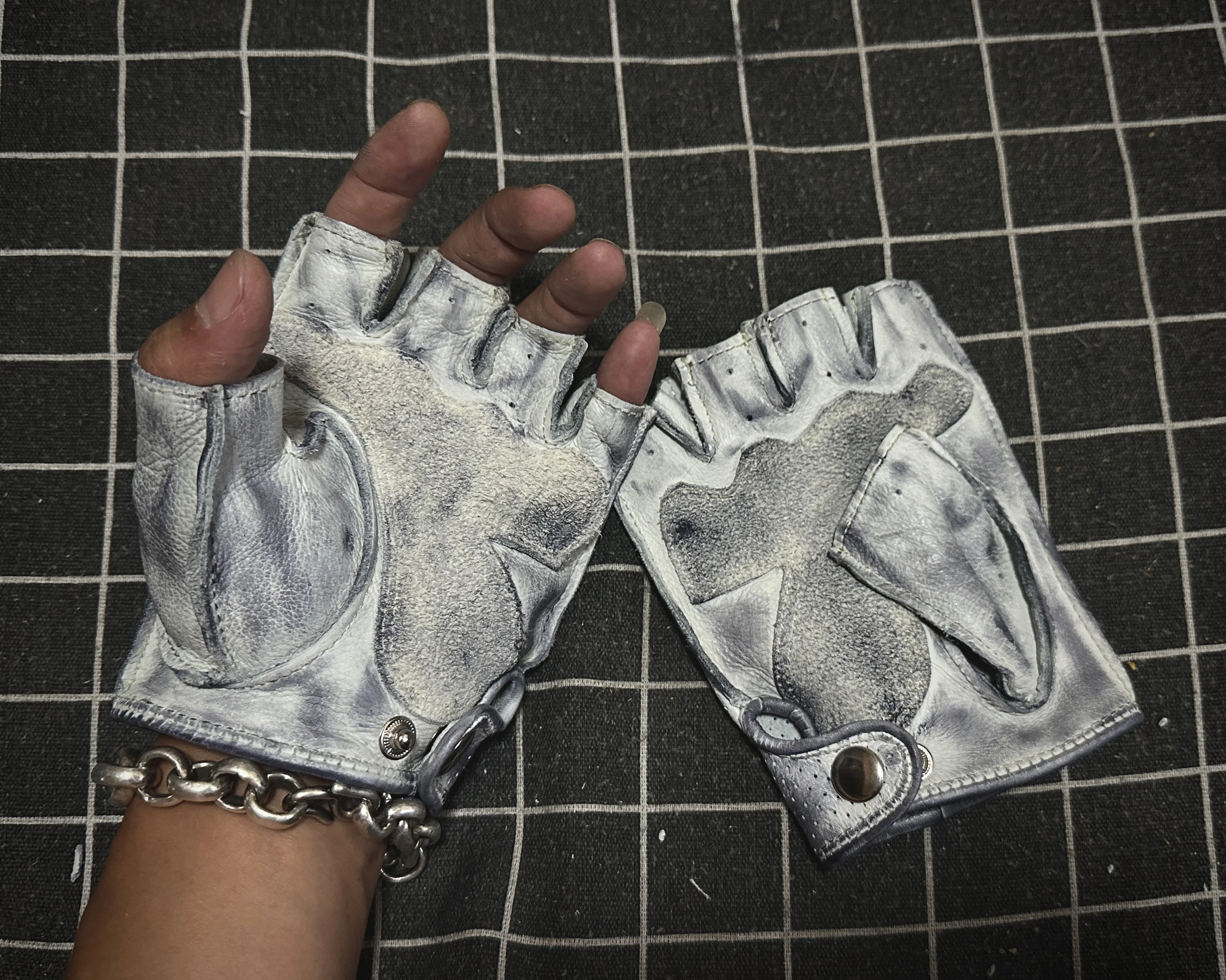 

Half-finger cowhide retro gloves summer breathable non-slip breathable tactical gloves genuine leather locomotive gloves cycling