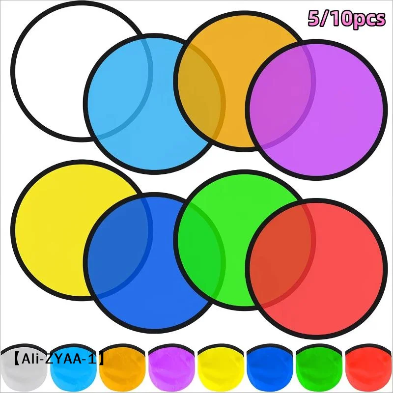 5/10pcs Portable Foldable Mini Hand Fan Pocket Sized Multifunctional Flying Disc Fan for Kids Adult Summer Outdoor Use