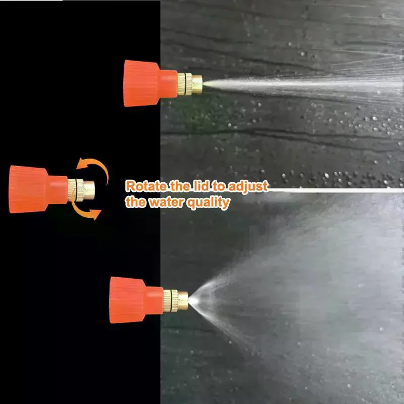 Adjustable Garden Sprayer Nozzles For Efficient Watering Sprays Bottle Caps Connector Accessories 2Pcs
