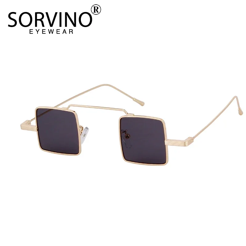 

SORVINO Small Square Sunglasse Women Men Brand Steampunk Metal Frame Sun Glasses Men Retro Anti Glare Glasses UV400 Eyeglasses