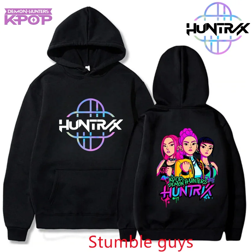 للجنسين Kpop شيطان الصيادين هوديي الحراري الخريف أنيمي الكرتون الدافئة عارضة البلوز الأزياء الرياضية #1