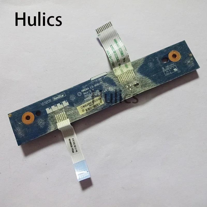 Hulics Used FOR Toshiba Satellite A660 A665 P755 Touchpad Switch On/Off Board With Cable LS-6061P