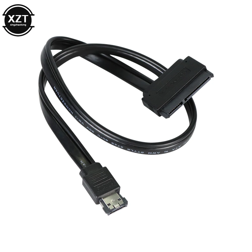NEWEST 5V 50cm ESATA to SATA7+15 Pin Hard Disk Data Cable ESATA USB to Sata 22Pin Connection Adpter Cablech 3.5 inch HDD