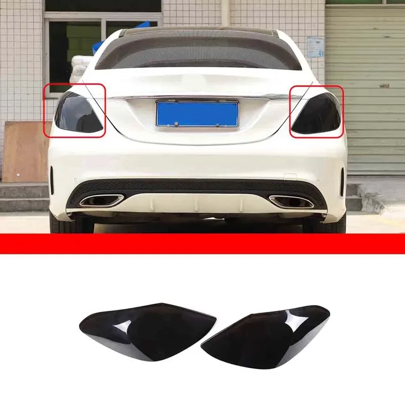 

For Mercedes Benz C Class W205 2015-2021 Car Tail Light Cover Indicator Reversing Light Protect Cover Lampshade Trim Accessories