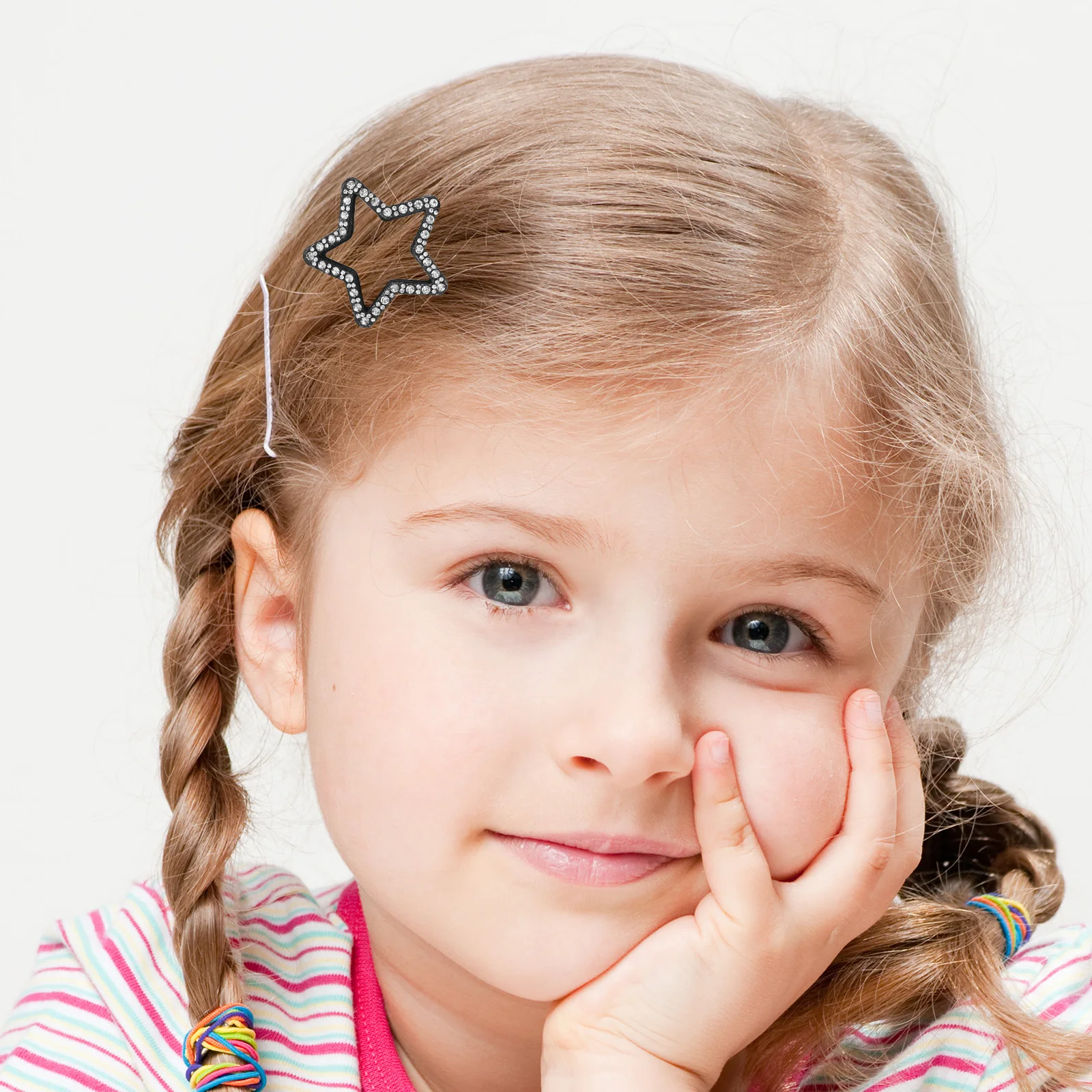 

30pcs Star Hair Clips Rhinestone Sparkling Side Hairpins Non Slip Snap Barrettes For Women Girls Kids Party