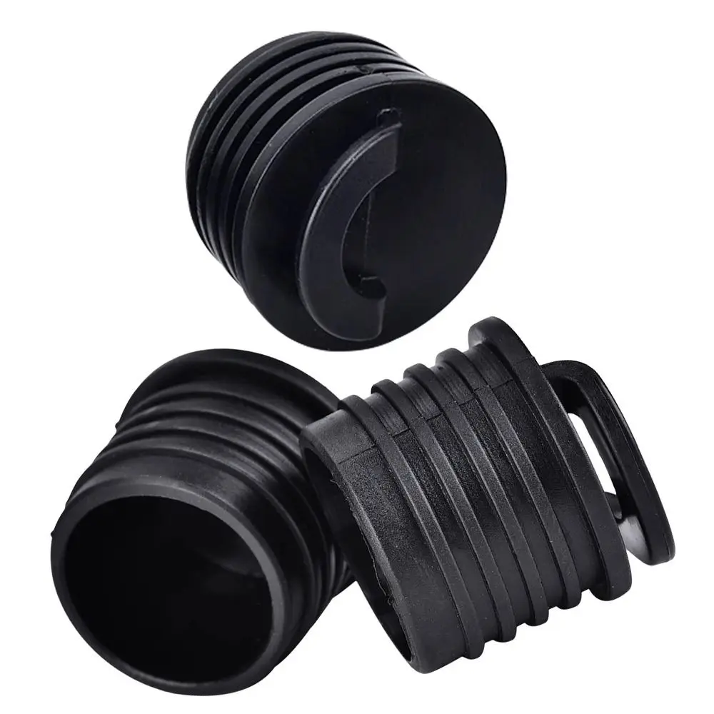 4pcs Black Rafting Parts Rubber Kayak Bung Rubber Scupper Holes Plugs Drain Holes Plugs Scupper Stopper