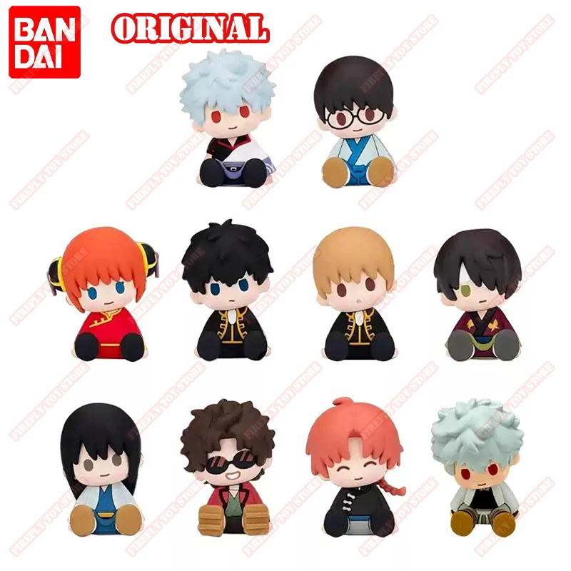 Original POTEPOTTE-R Gintama Animation Comics Peripheral Toys Gintoki Gacha Gashapon Anime Action Model Figures Collection