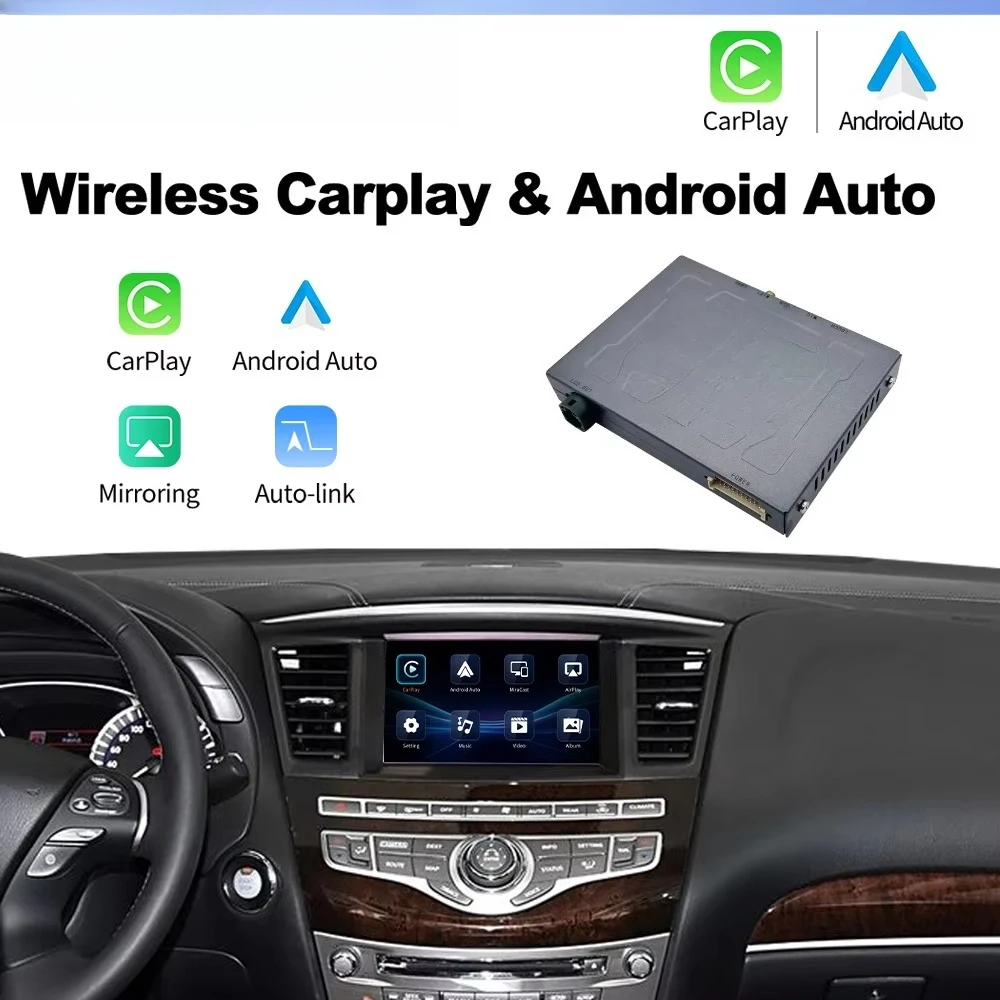 For 2015-2019 Infiniti QX60/Q70 Module MMI Interface Wireless Apple Carplay Android Auto Retrofit Screen Module