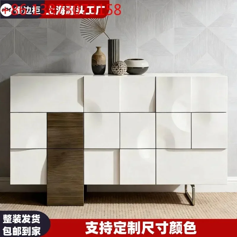 Italian light luxury modern simple foyer multi-functional bedroom locker