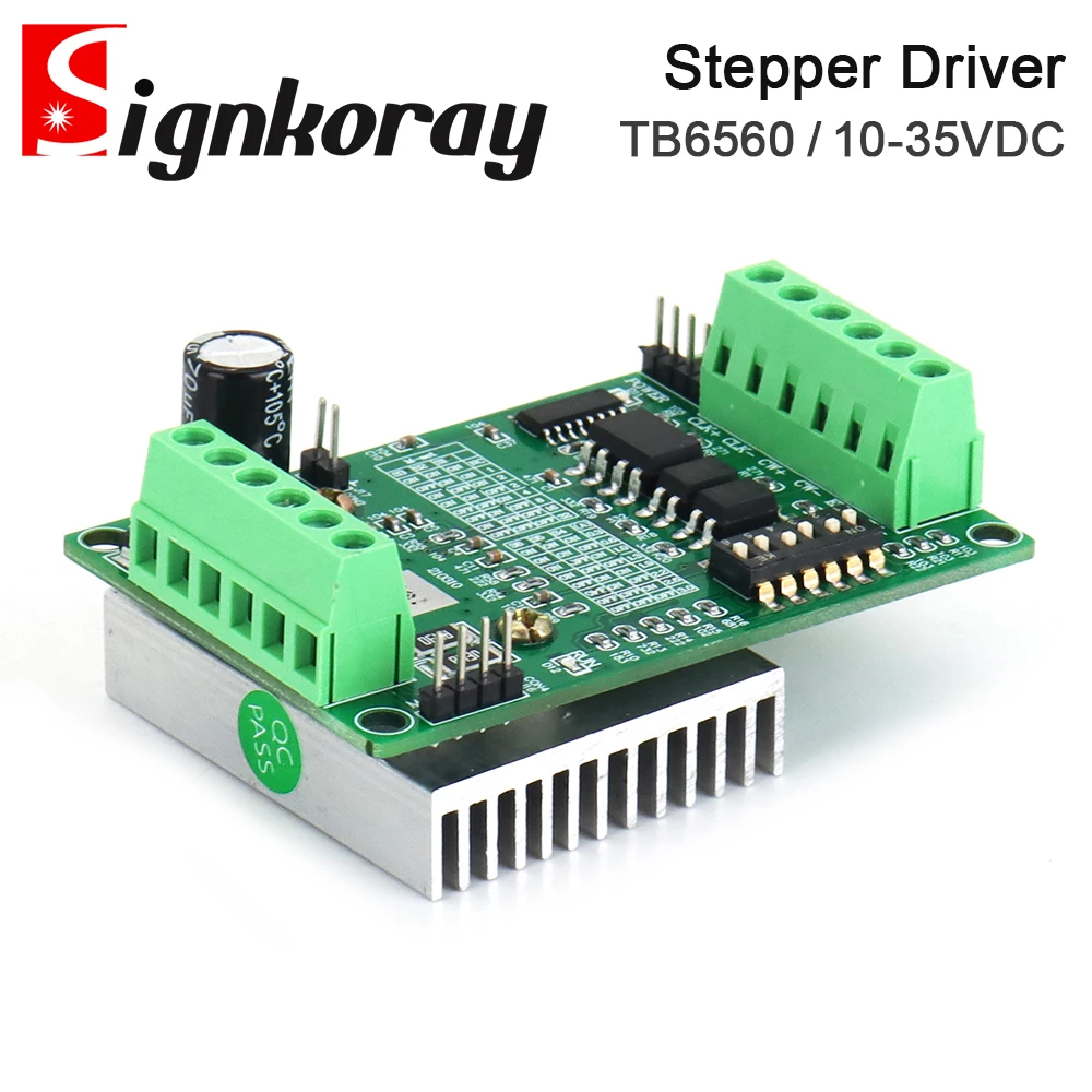 

SignkoRay Stepper Motor Driver TB6560 3A 10-35VDC for Co2 Laser Engraving and Cutter Machine