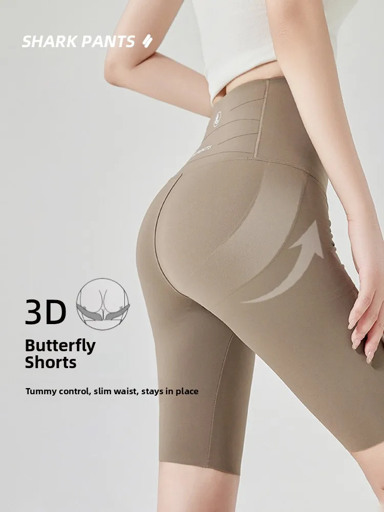 

Женские спортивные брюки Slimming Fitn Pants 3D Yoga Dragoy, летние, тонкие, длиной до колена, для велоспорта, с высокой талией