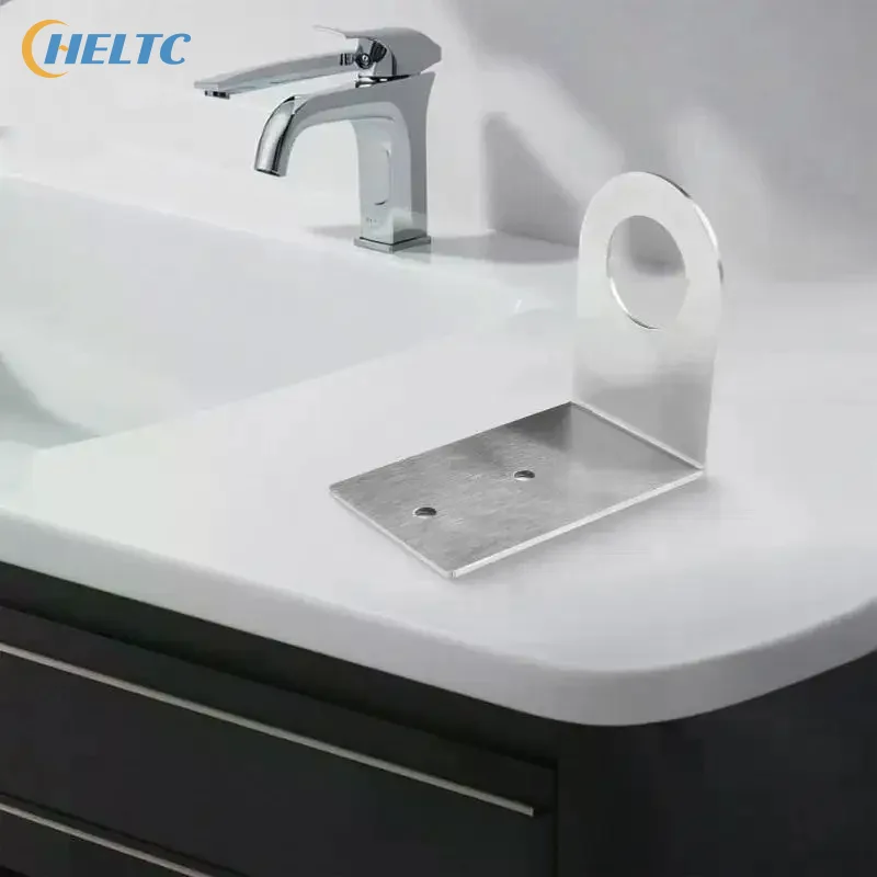 Stainless Steel Wall Mounted No Drilling Bathroom Organizer For Liquid Hand Soap Holder Soap Dispenser Organizer