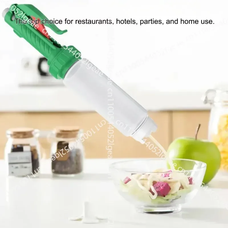 Tomato Sauce Condiment Spray Gun Bottle Refillable Sauce Dispenser for Tomato Salads, Hot Sauces, Jams