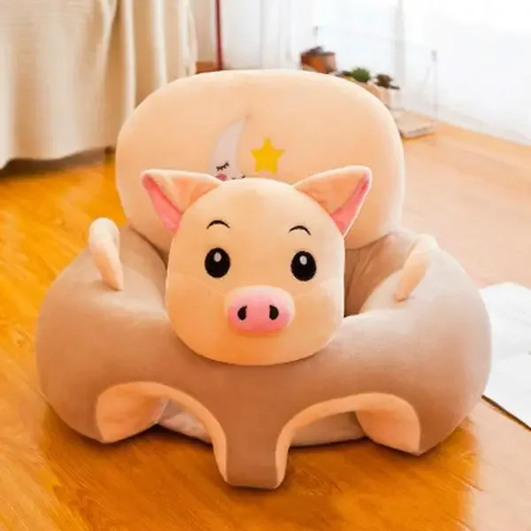 Juste de siège de soutien pour canapé de bébé, chaise en peluche pour apprendre à s'asseoir, bouffée de accent confortable pour tout-petits, lavable