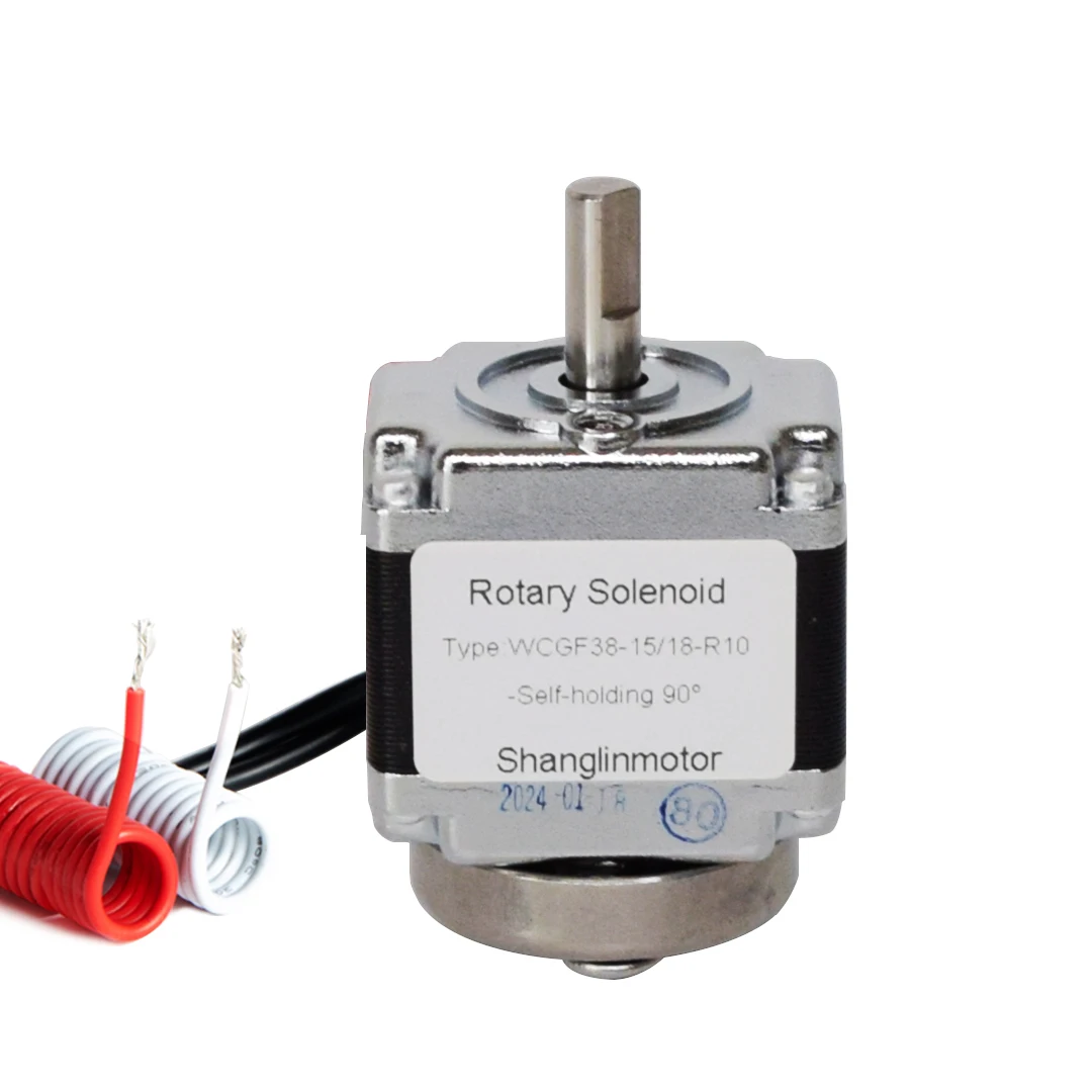 Detalle 1 de Electroválvula Rotary Solenoid Actuator DC12V 24V Limit 90 Degrees Rotary Angle Laser Shutter Sorting Bidirectional High Speed Rotation Neumática