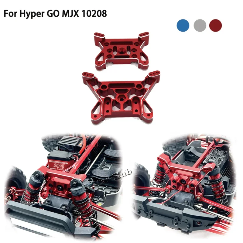 Staffe di sospensione anteriori e posteriori per Hyper GO MJX 1/10 10208 accessori OP Kit di parti di aggiornamento in metallo modello rc crawler car truck