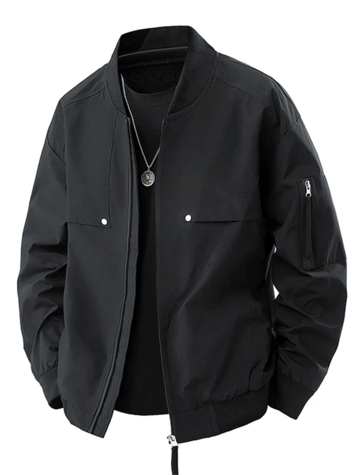 ربيع جديد واحد Jaet الرجال البيسبول طوق فضفاض عارضة رقيقة لصق البيسبول طوق ملابس خارجية تنفس البوليستر الشباب...