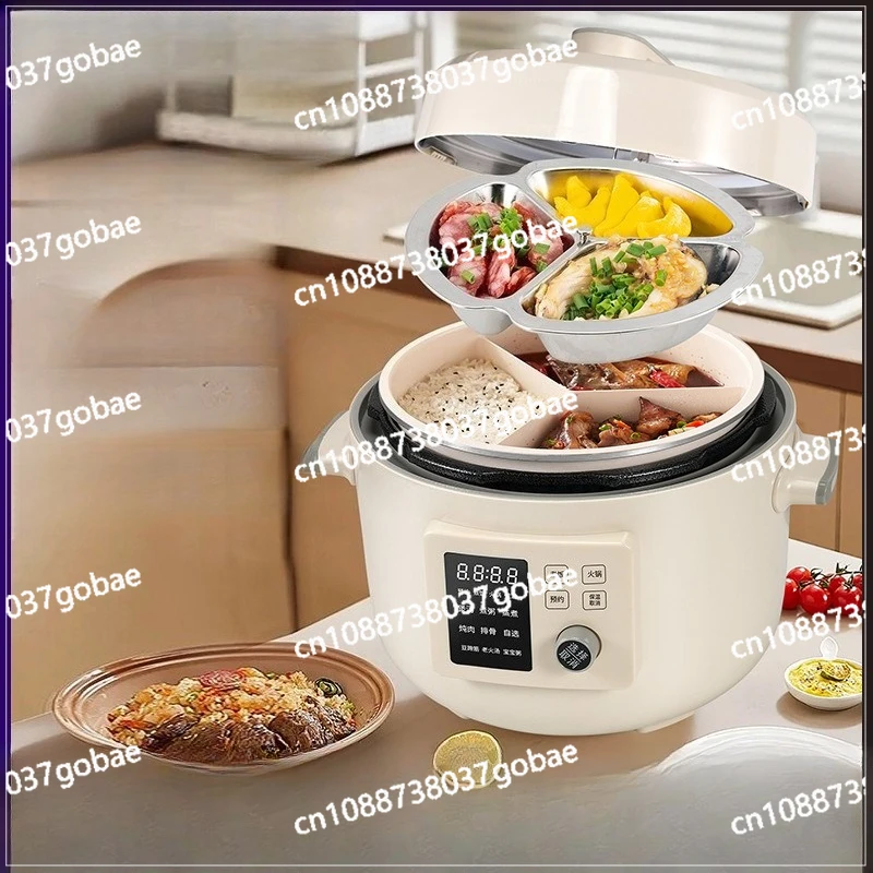 قدر ضغط كهربائي جديد 5 لتر P01 سعة كبيرة ثلاثة بطانة شبكية