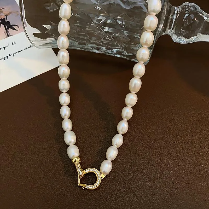 Super High Quality 100% Natural Freshwater Pearl 14K Gold Filled Female Short Chain Necklace Promotion Jewelry Gifts No Fade view 4