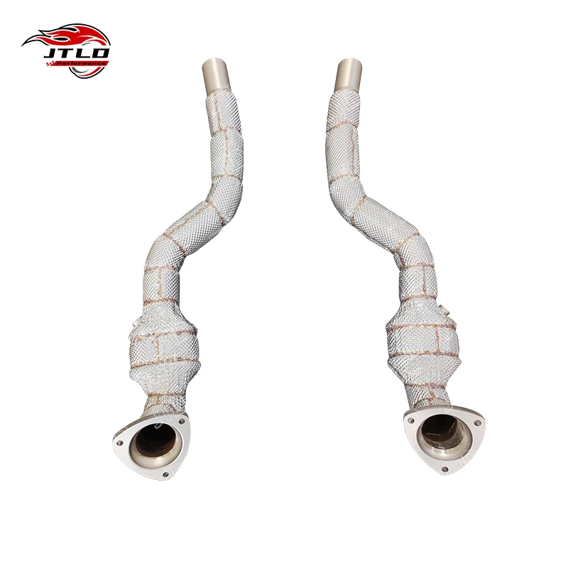 Professional High-Flow Downpipe For 2007-2020 Maserati GranTurismo 4.2 4.7 V8 Stainless Steel Performance Exhaust System