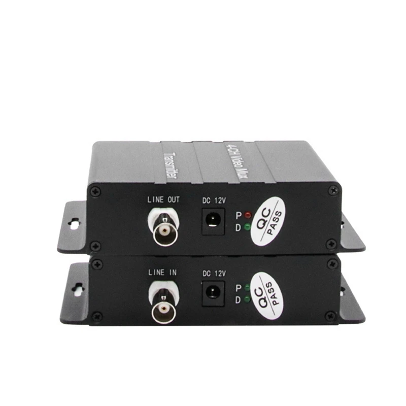 4 Channel Video Multiplexer 4 Channel CCTV Video Multiplexer Video Splitter With Analog Color Quad Processor