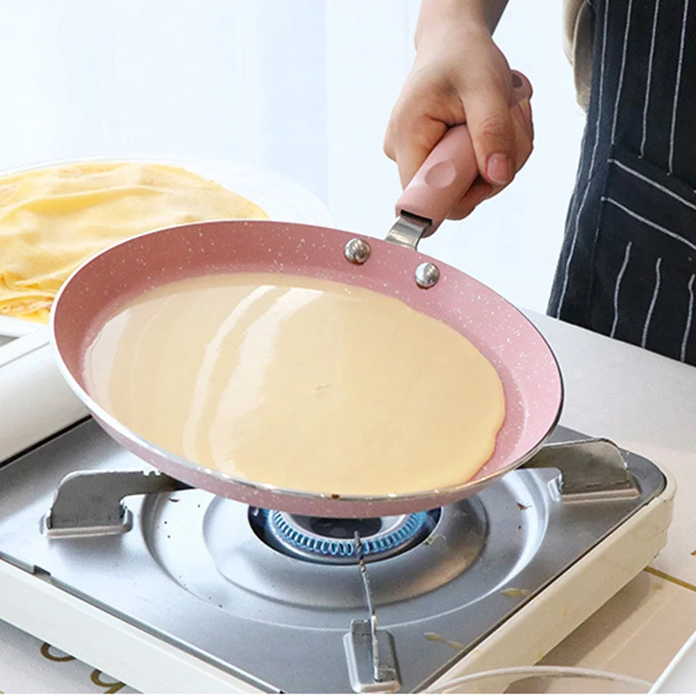 Omelette Pan Non Stick Griddle Frying for Restaurant Sticky Pink Aluminum Non-stick